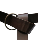 Mittelalterlicher Ringgürtel aus robustem Leder Mittelalterlicher Ringgürtel aus robustem Leder